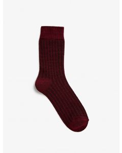 Chaussettes en coton à carreaux pour hommes