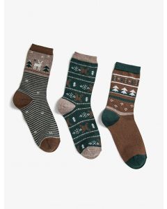 Chaussettes femme détail noël