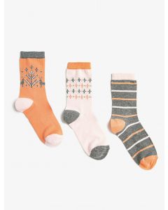 Ensemble de 3 paires de chaussettes à motifs pour femmes XXX T