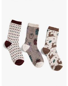 Chaussettes femme détail noël XXX T