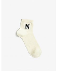 Chaussettes imprimées lettre n