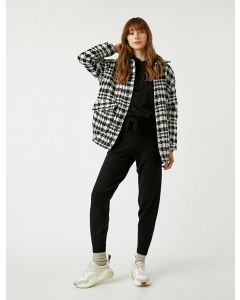 Pantalon de jogging taille mi-haute nouée à la taille