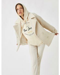 Veste col teddy manteau