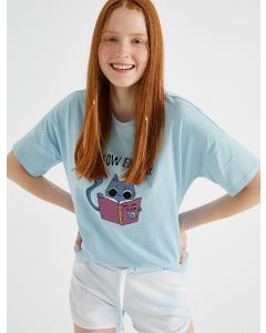 T-shirt imprimé coton
