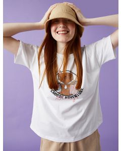 T-shirt imprimé coton