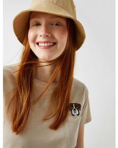 T-shirt imprimé chien coton