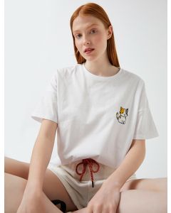 T-shirt imprimé coton