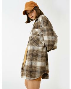  VESTES BROWN CHECK 40