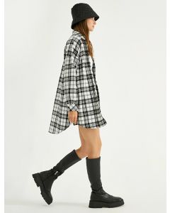 Chemise à carreaux avec poche