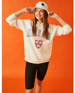 Sweat à capuche à manches longues imprimé sous licence harvard