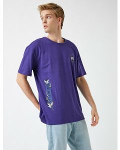  T-SHIRT MC PURPLE L