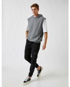 Pantalon jogger gabardine chino BLACK 44