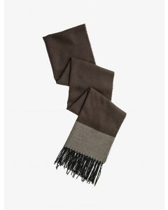 Écharpe à blocs de couleurs BROWN T