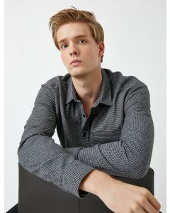 CHEMISES ML GREY CHECK S