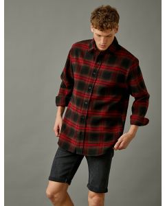  CHEMISES ML RED CHECK M