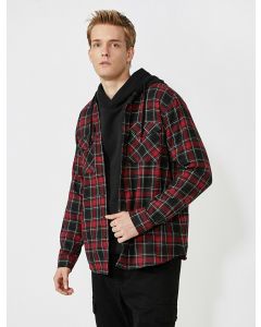  CHEMISES ML RED CHECK M