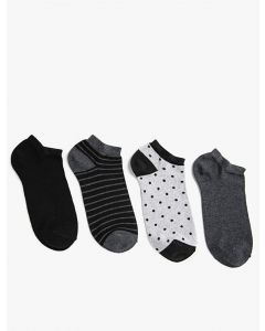 Ensemble de 4 chaussettes pour hommes GREY T