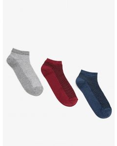 Lot de 3 socquettes ras du cou en multicolore