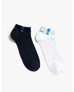 Ensemble de chaussettes pour hommes à lettres imprimées