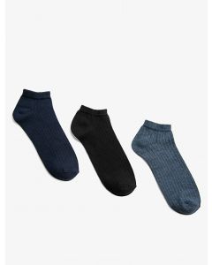 Lot de 3 paires de chaussettes courtes en multi