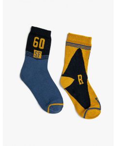 Ensemble de chaussettes pour hommes et garçons à lettres imprimées
