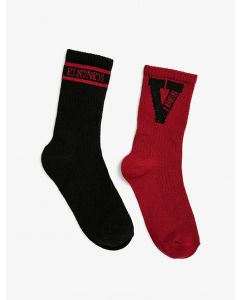 Chaussettes à slogan imprimé XXX 7