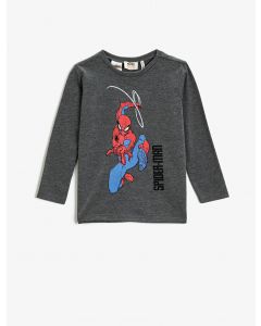 T-shirt spiderman sous licence à manches longues