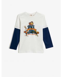 T-shirt imprimé sous licence looney tunes en coton