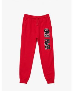 Pantalon de jogging imprimé à cordon de serrage RED 3-4