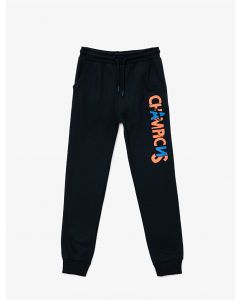 Pantalon de jogging imprimé à cordon de serrage MARINE 3-4