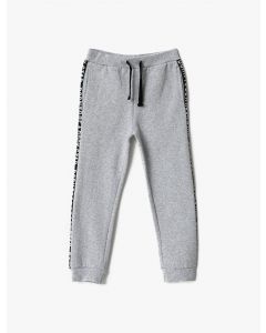 Pantalon de jogging rayé à nouer à la taille en coton