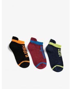 Ensemble de chaussettes pour hommes et garçons à lettres imprimées