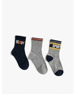 Chaussettes pour hommes et garçons à lettres imprimées