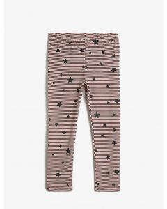 Legging rayé imprimé etoile