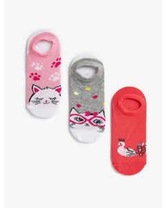 Ensemble de chaussettes pour fille imprimées hayvan