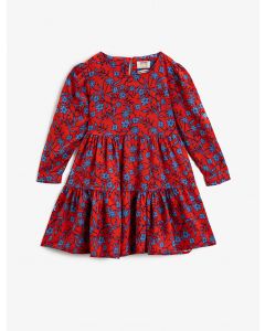 Robe fleurie à manches longues