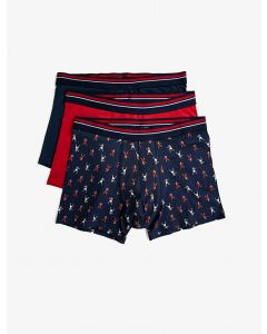 Lot de 3 boxers basiques en coton à motifs
