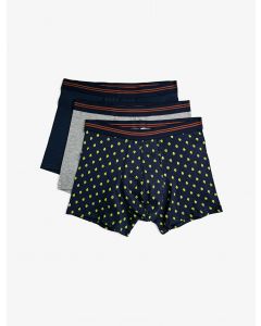 Lot de 3 boxers basiques en coton à motifs