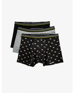Lot de 3 boxers basiques en coton à motifs