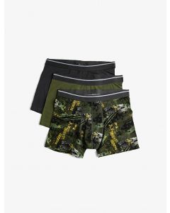 Lot de 3 boxers basiques en coton KHAKI-DESIGN M