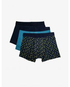 Lot de 3 boxers basiques en coton à motifs