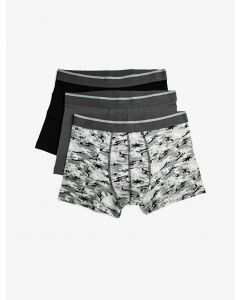 Lot de 3 boxers basiques en coton à motifs