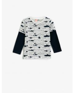  TSHIRT ML ECRU DESIGN 6-9