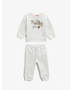 Survêtement jogger pantalons de survêtement sweat-shirt imprimé coton