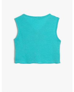  T-SHIRT MC TURQUOISE 4-5