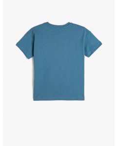  T-SHIRT MC BLUE 7-8