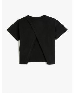  T-SHIRT MC BLACK 6-7