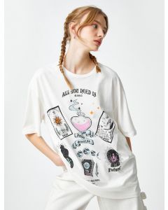  T-SHIRT MC ECRU L