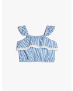  BLOUSE MC MAVI ÇIZGILI 4-5