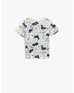T-SHIRT MC ECRU DESIGN 6-9